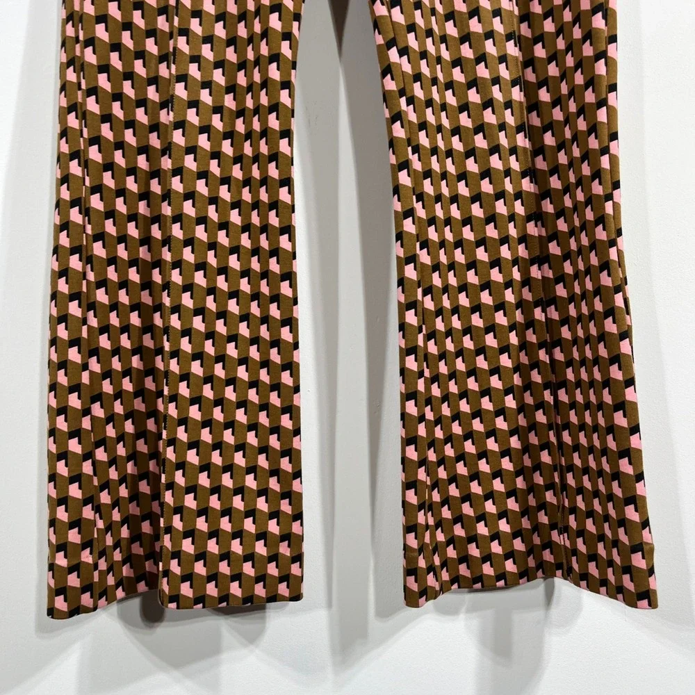 Maeve Anthropologie Margot Crop Kick Flare Pants Women Medium Stretch Retro Boho - Picture 3 of 13